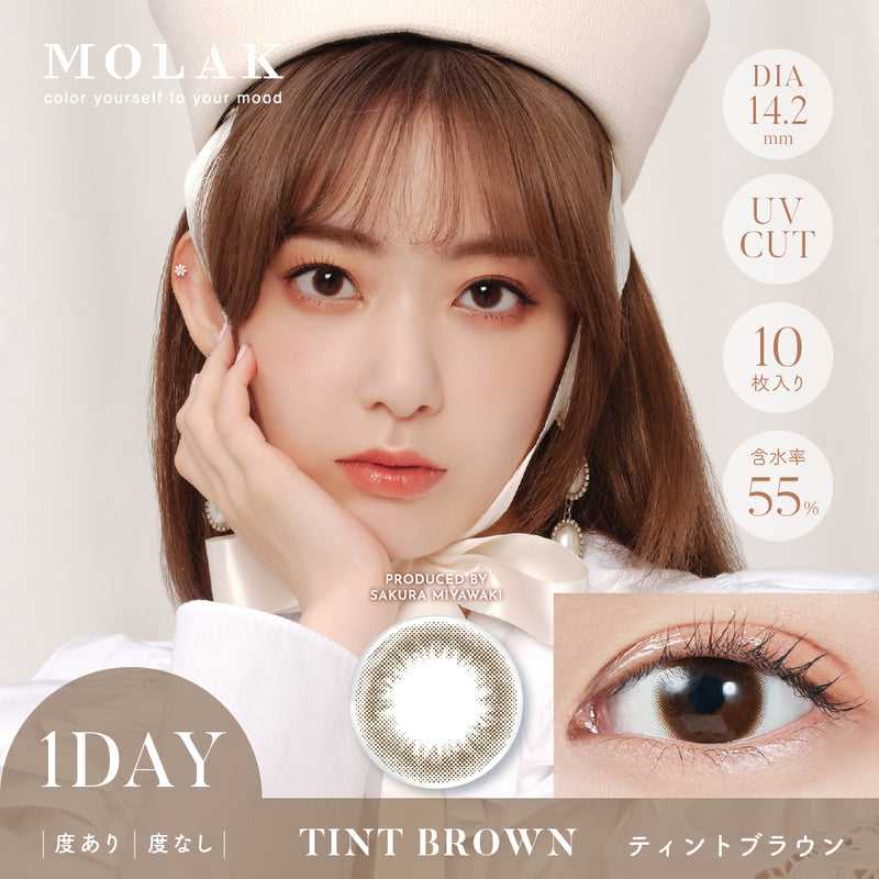 [日拋] Molak Tint Brown 1 Day | 10片裝