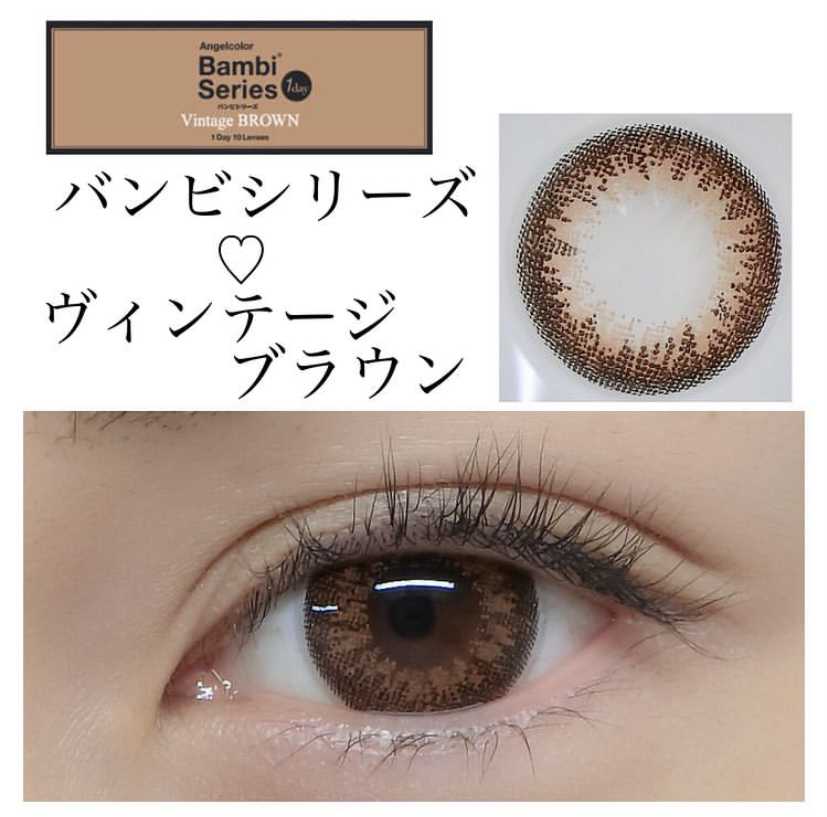 [日拋] Bambi Series Vintage Brown 1 Day | 10片裝